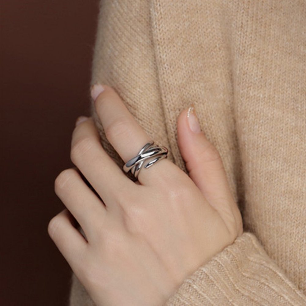 NEW 925 Sterling Silver Infinity Adjustable Ring - Picture 7 of 7